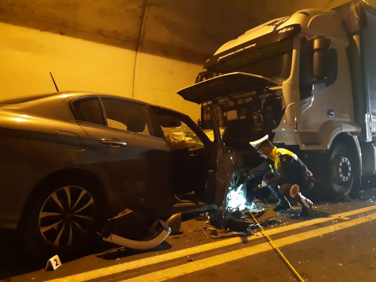 Incidente nel traforo Schio Valdagno, due feriti