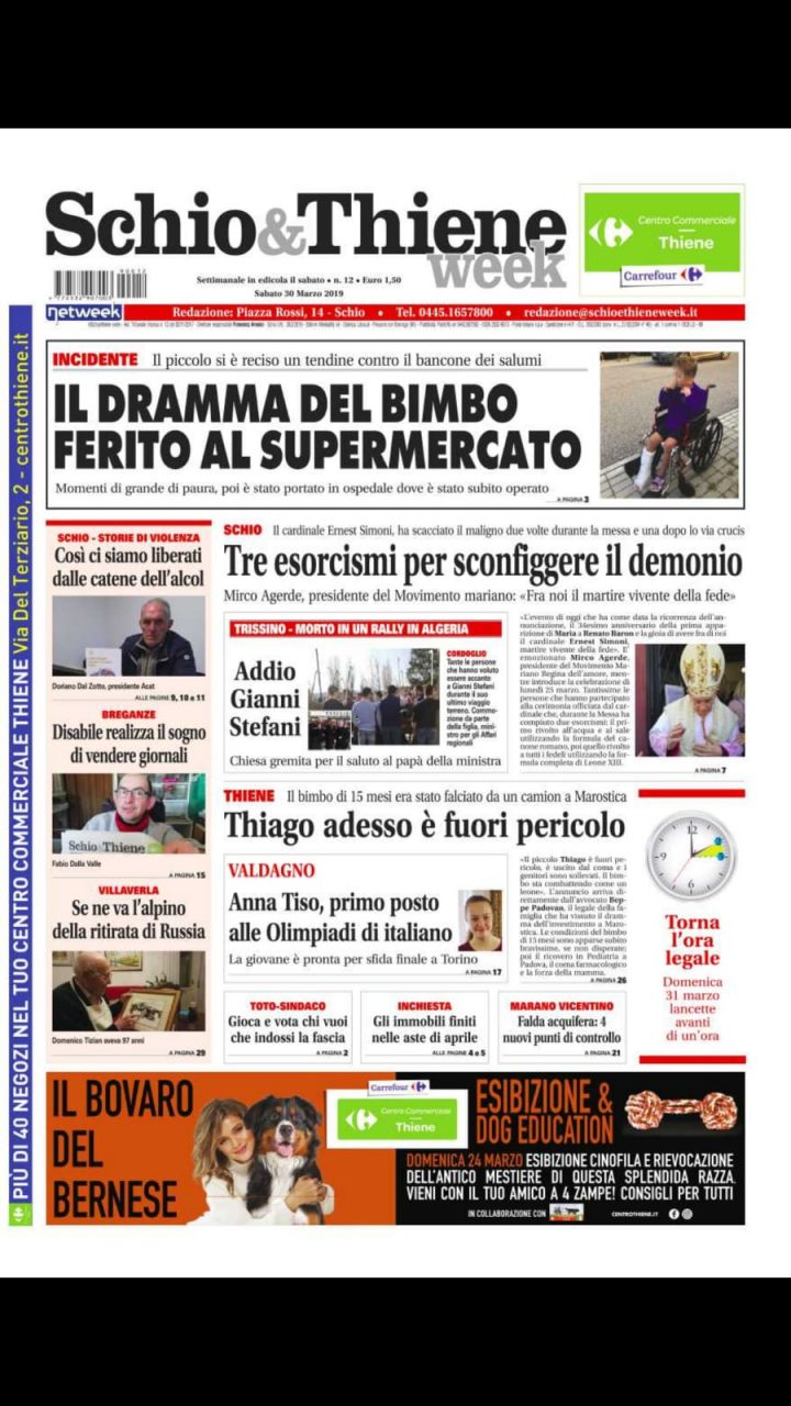 Siamo in edicola. Ecco il nuovo numero di Schio&ThieneWeek