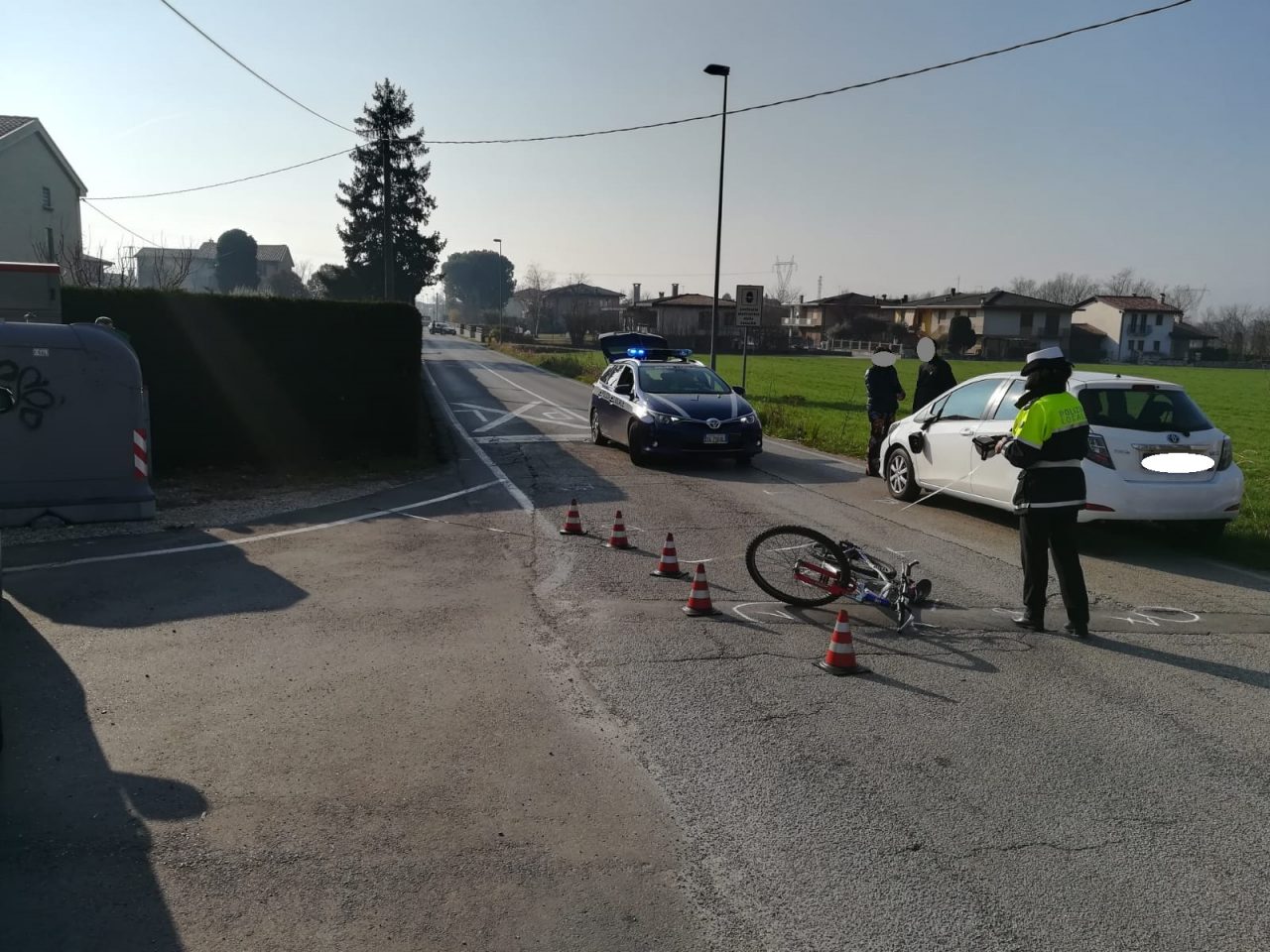 Marano, ciclista investito in via Stazione
