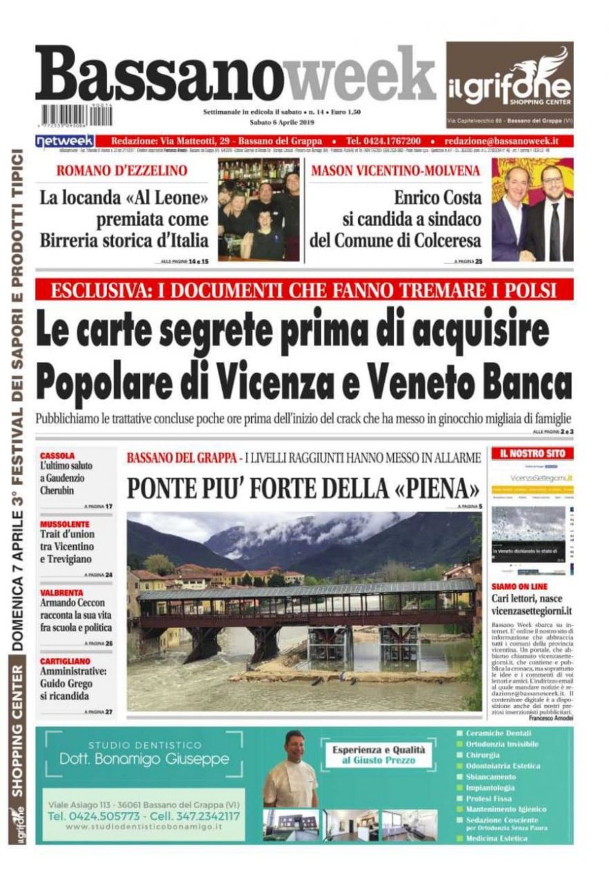 Bassanoweek è in edicola con un nuovo numero