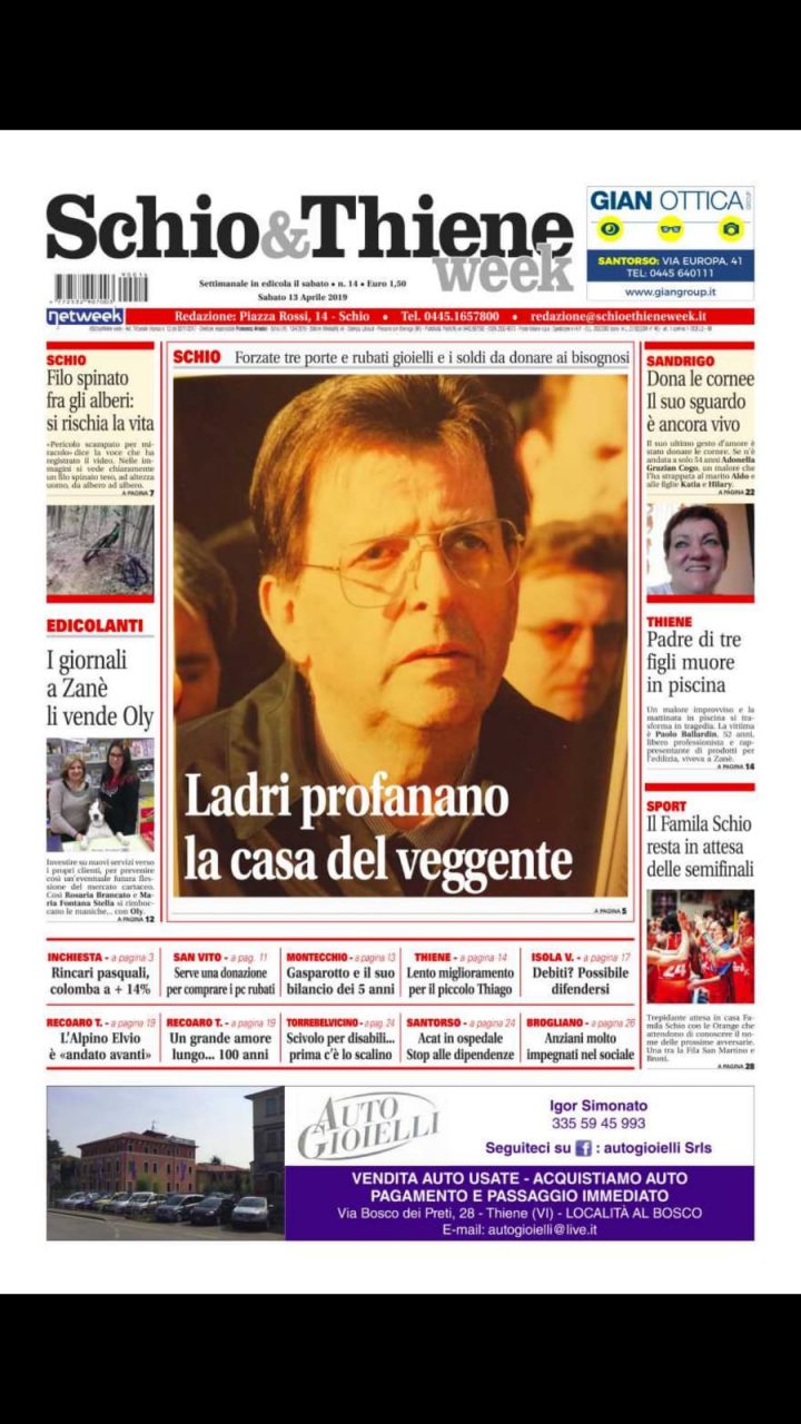 In edicola il nuovo numero di Schio&ThieneWeek
