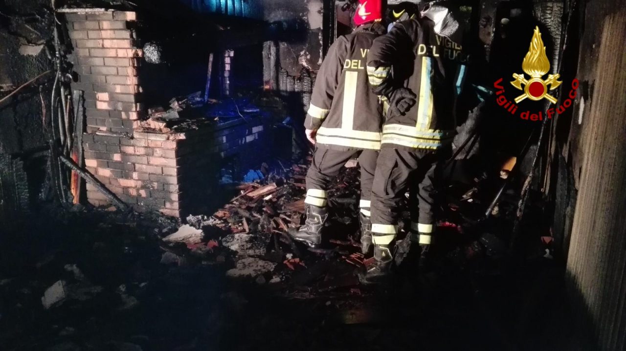 Arzignano: la taverna in fiamme