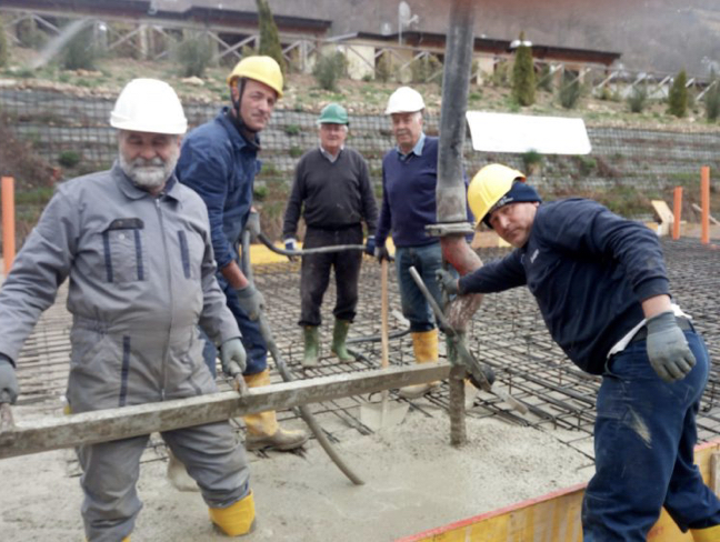 Gli alpini di Bassano al lavoro in Centro Italia