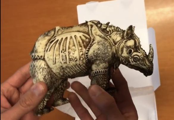 Il rinoceronte di Dürer è ora una scultura