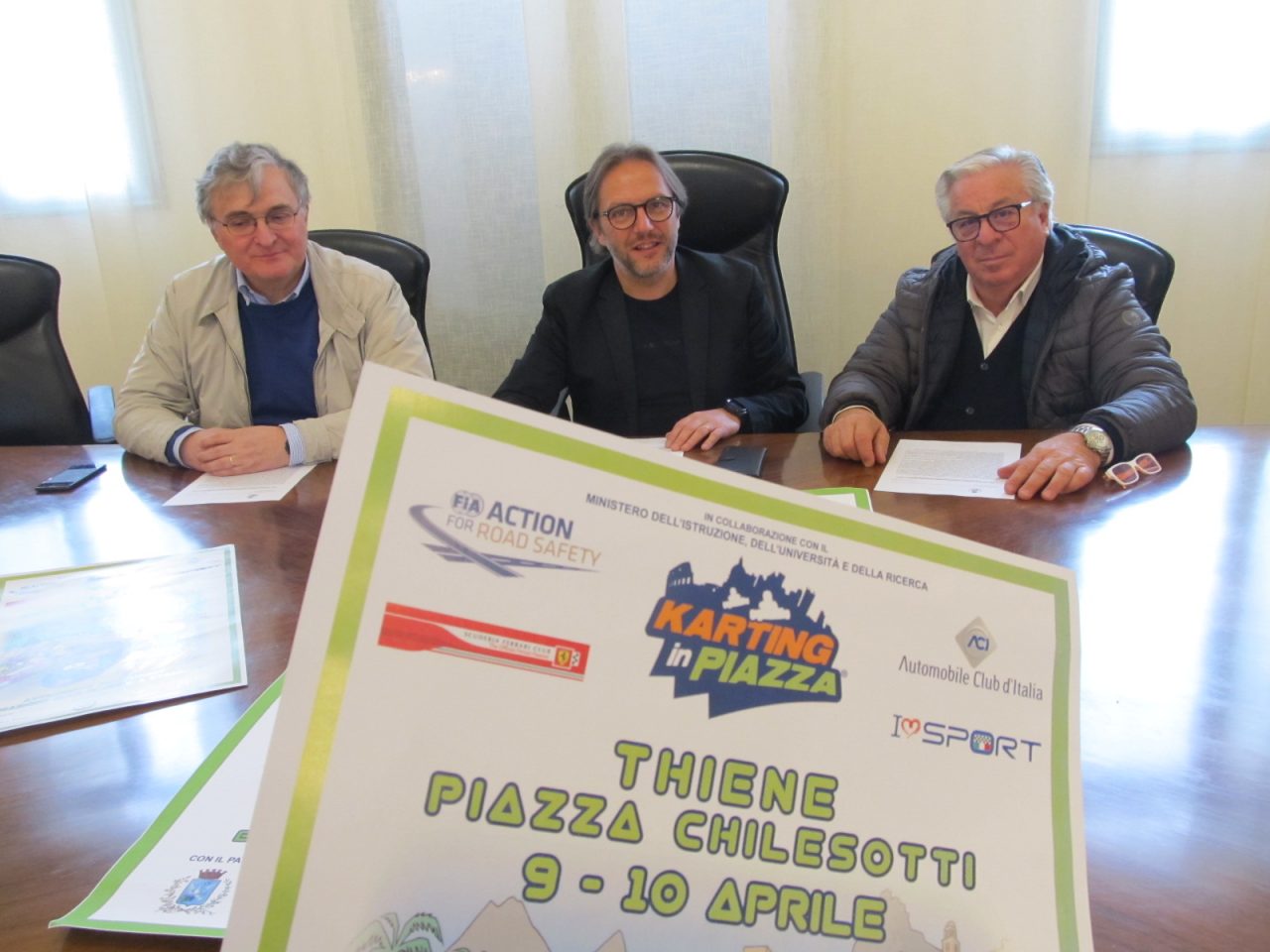 Karting in piazza per la prima volta a Thiene