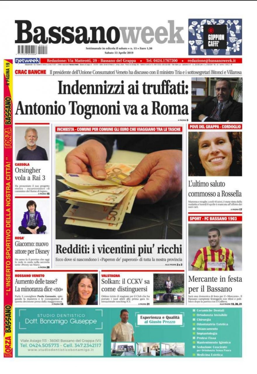 Bassanoweek: il nuovo numero è in edicola