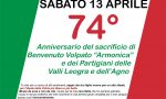 74esimo anniversario del sacrificio di Benvenuto Volpato "Armonica" e dei partigiani