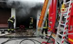 Incendio in un garage di Via Col Beretta a Bassano del Grappa