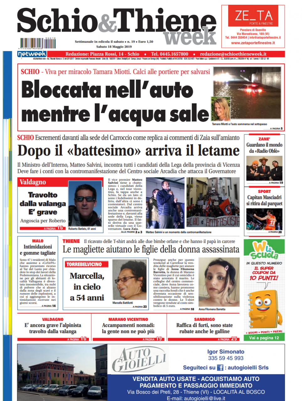 In edicola il nuovo numero di Schio&ThieneWeek