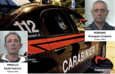 Crespadoro e Montecchio Maggiore: due arresti in poche ore