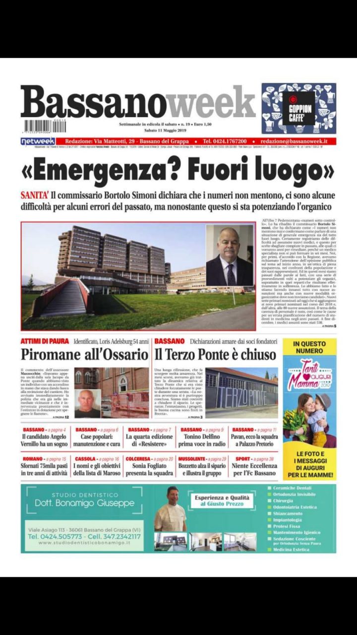 In edicola il nuovo numero di Bassanoweek!
