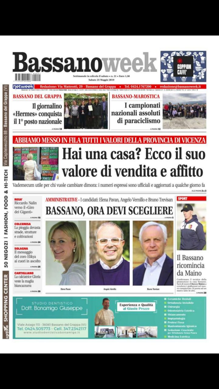 Bassanoweek è in tutte le edicole con un nuovo numero!