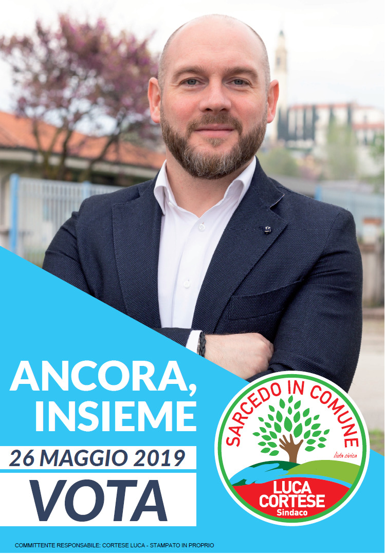 Amministrative 2019, Luca Cortese di nuovo sindaco di Sarcedo
