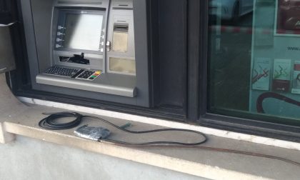 La "marmotta" fallisce: tentata rapina allo sportello ATM
