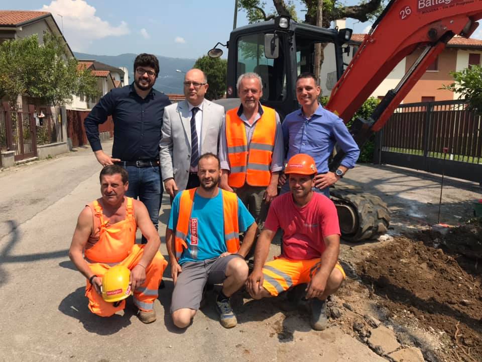 A Marostica sono partiti i lavori di via dei Ciliegi
