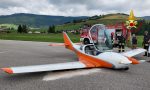 Aereo atterra senza carrello ad Asiago