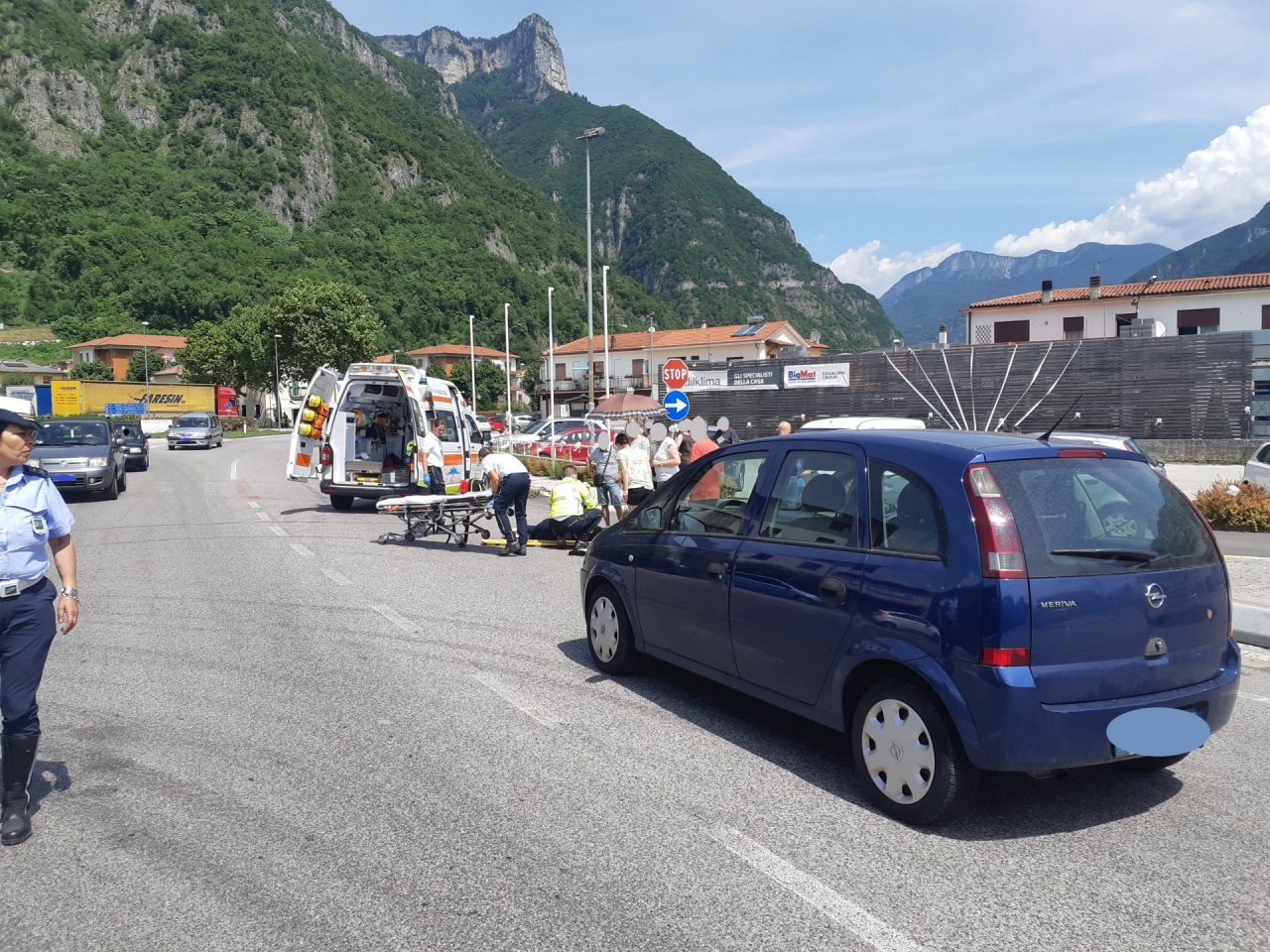 Arsiero: Sinistro stradale con ferito in via dei Longhi