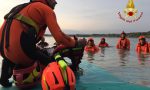 Addestramento notturno per soccorritori acquatici e personale speleo alpino fluviale