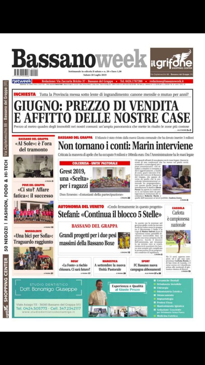 Bassanoweek: nuovo numero in edicola!