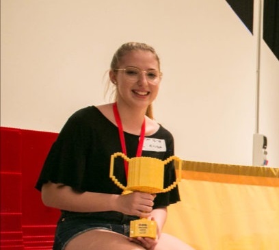 La rosatese Elisa Lorenzato primo Lego Master Builder