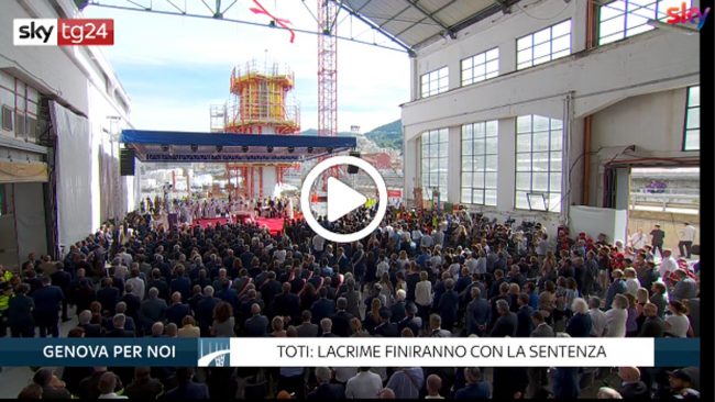 Commemorazione Ponte Morandi: vertici Autostrade allontanati