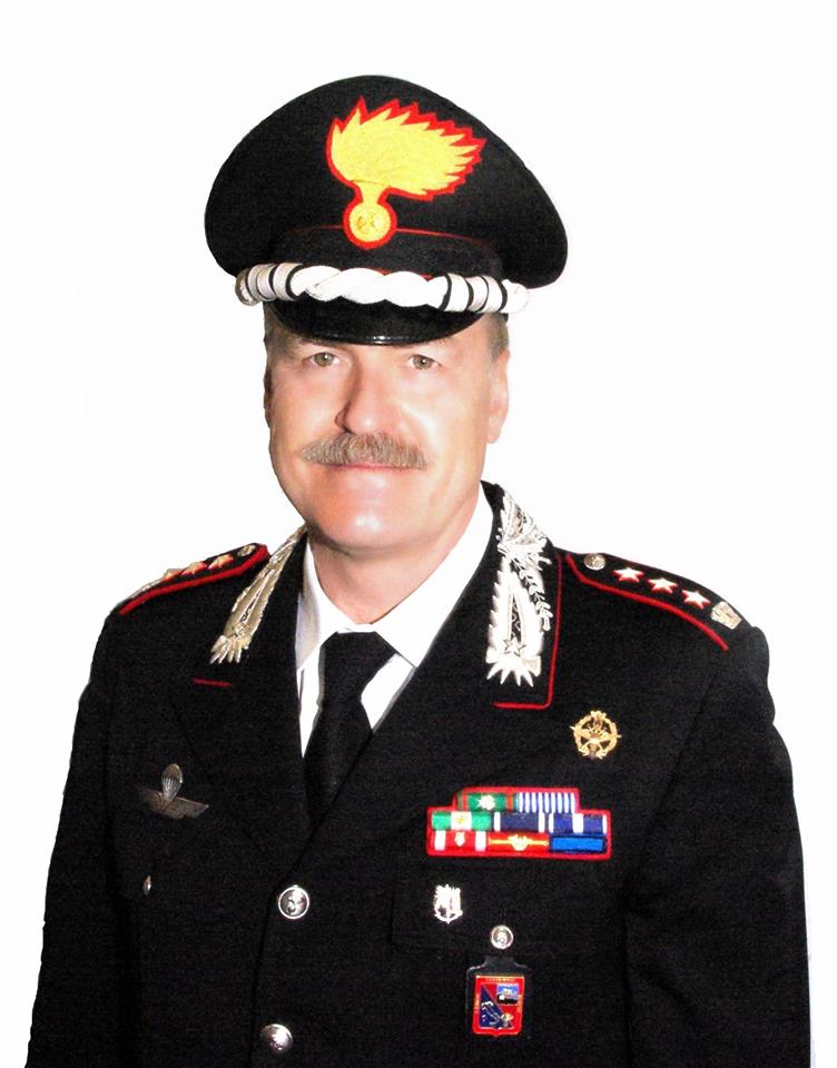 Il colonnello Alberto Santini saluta Vicenza