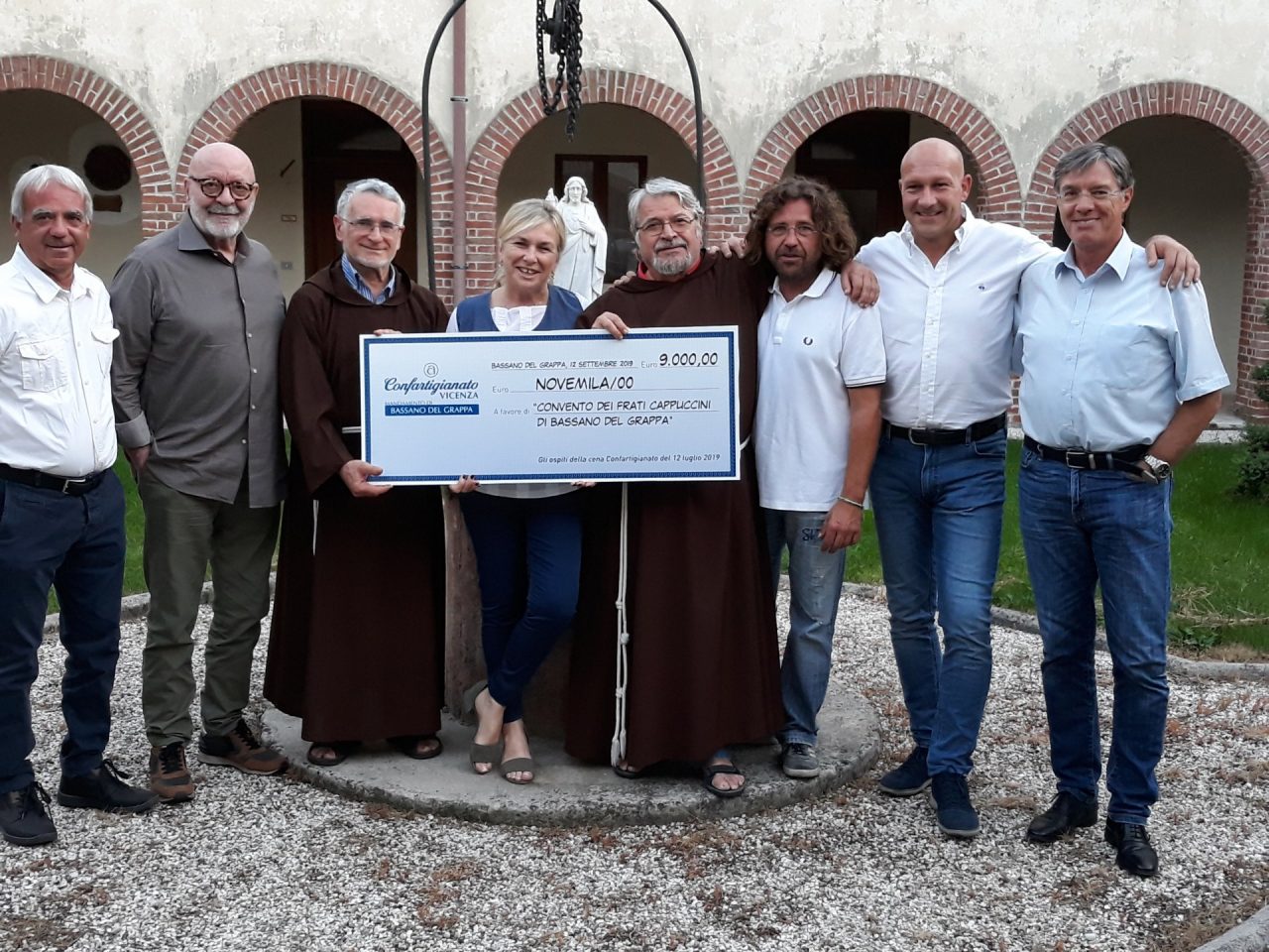 9mila euro raccolti per i Frati del Convento di San Sebastiano