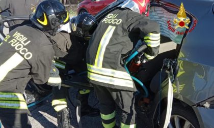 Carambola sulla strada San Feliciano: Coinvolte due auto e un portavalori