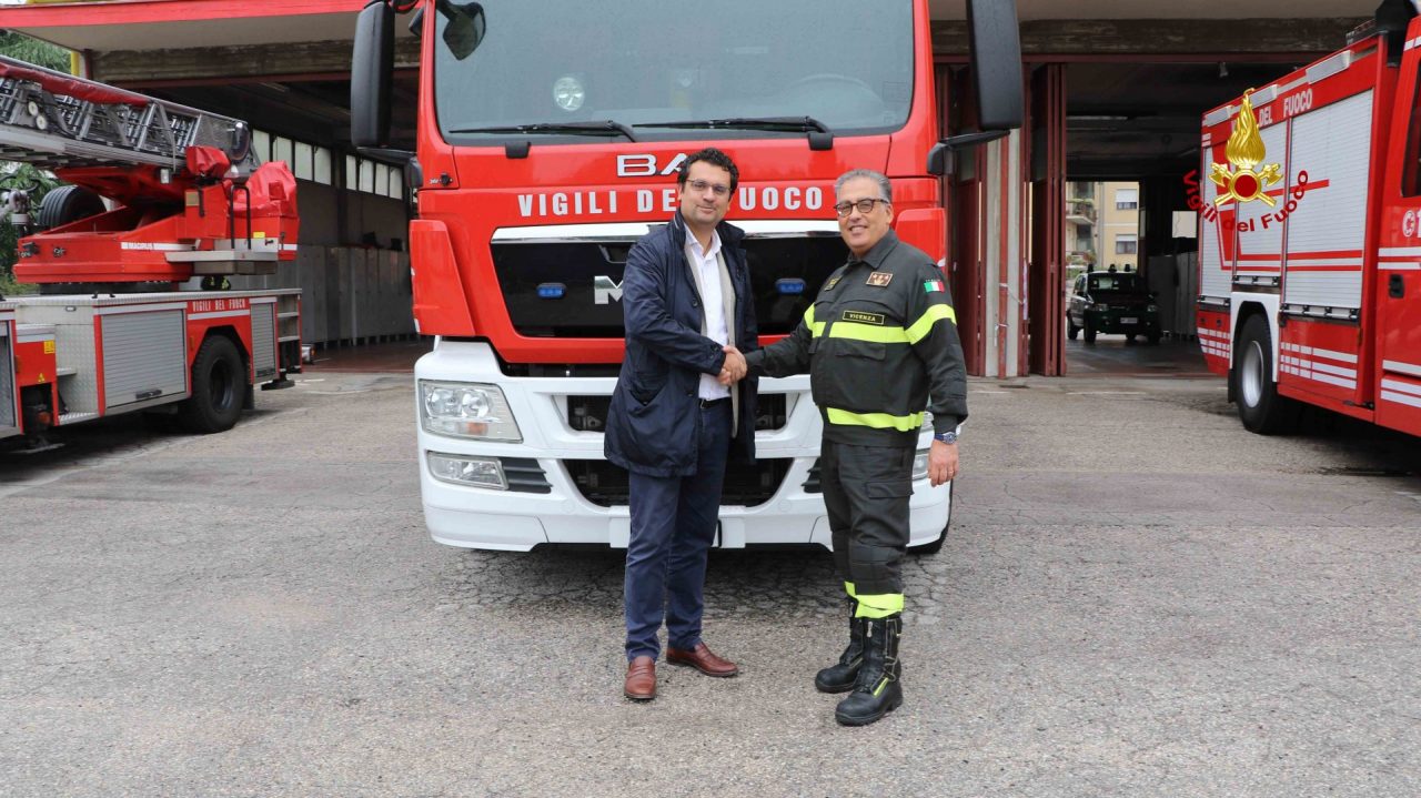 Il sindaco Rucco al comando di Vicenza