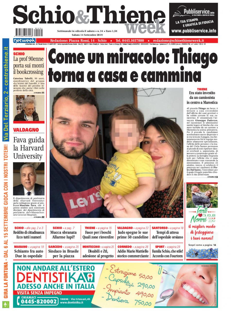 In edicola il nuovo numero di Schio&ThieneWeek