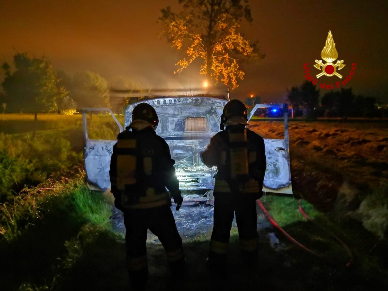 Rogo di un furgone a Torri di Quartesolo