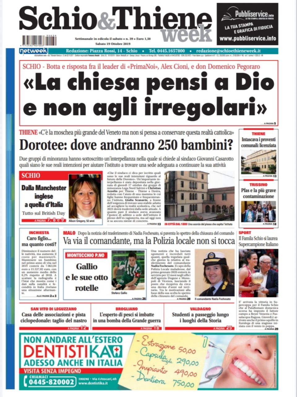 In edicola il nuovo numero di Schio&ThieneWeek