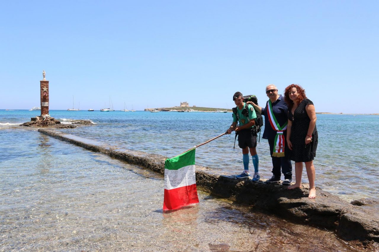 Pasquale Trabucco: 45 giorni e 1.700 km con la Bandiera Italiana VIDEO