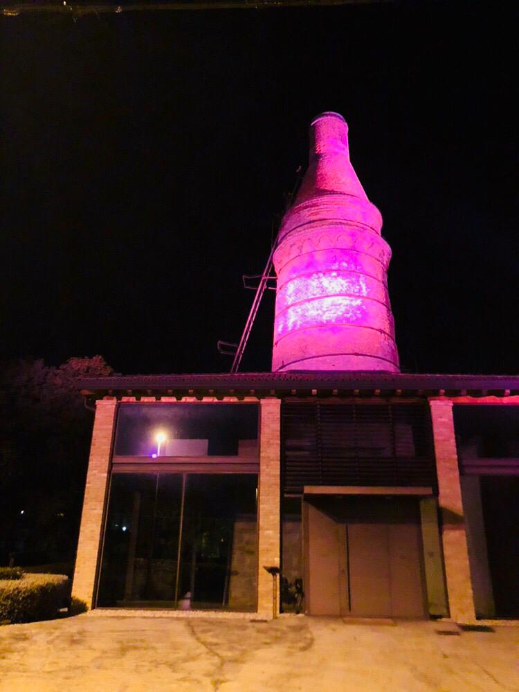 Ricerca contro il cancro: La fornace “Panizzon” illuminata di rosa