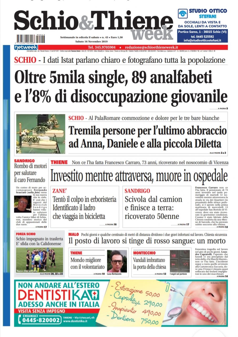 Schio&ThieneWeek è in edicola: un numero tutto da leggere