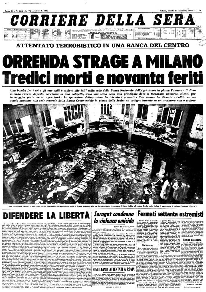 La strage di Piazza Fontana cinquant’anni dopo (1969-2019)
