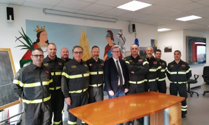 L'assessore regionale Bottacin in visita dai vigili del fuoco