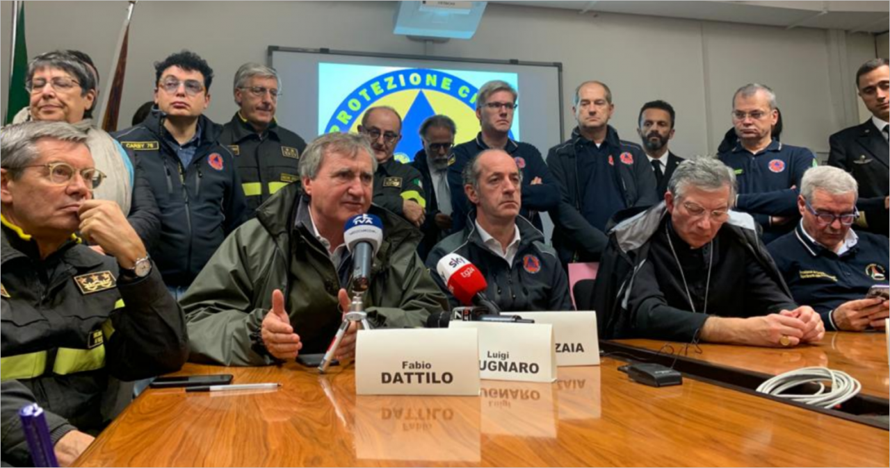 Zaia: “Scenario apocalittico su Venezia e litorale. Dichiarato lo stato di crisi”