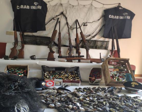 Sequestri di armi e cacciagione: Carabinieri Forestali impegnati in due operazioni