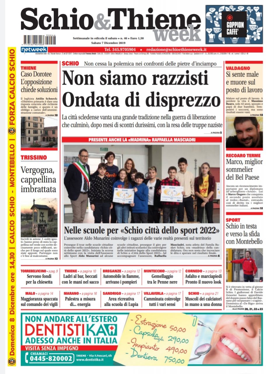 In edicola il nuovo numero di Schio&ThieneWeek