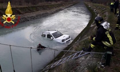 Auto riaffiora dalle acque del Piave, dentro il corpo di Angelo Dalla Favera
