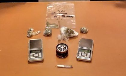 Moldavo 22enne trovato con 14,5 grammi di marijuana destinati allo spaccio