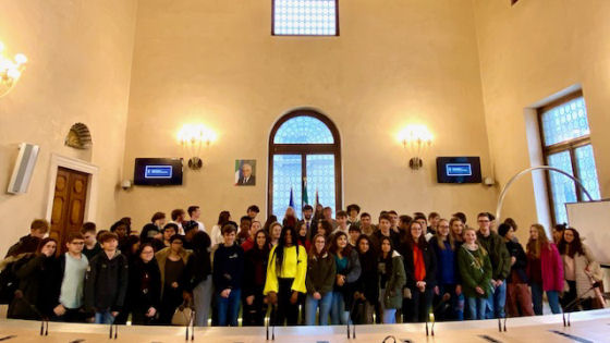 Gemellaggi, De Marzo ha ricevuto 65 ragazzi del Quadri e della Vicenza High School