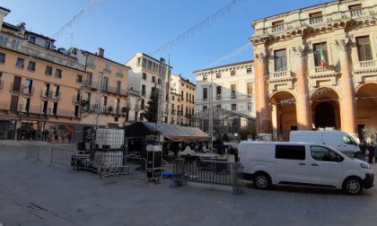 “Il Capodanno di Vicenza”, allestito oggi il grande palco in piazza dei Signori