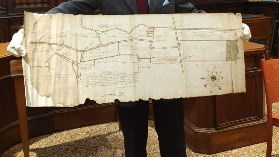 Il Lions Club Vicenza Host restaura un’importante mappa di Dueville