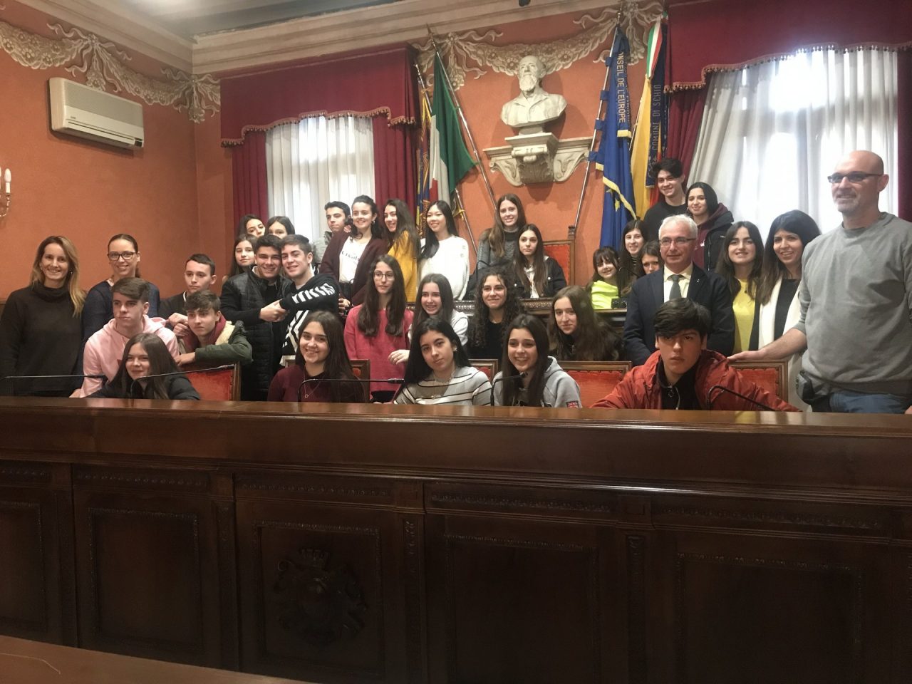 Gruppo di studenti spagnoli in visita a Schio