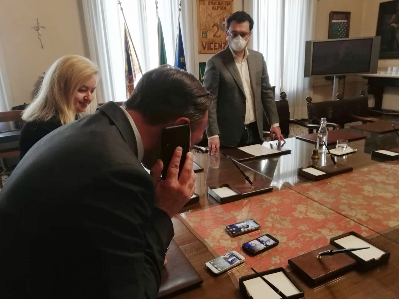 Questa mattina la prima giunta telematica