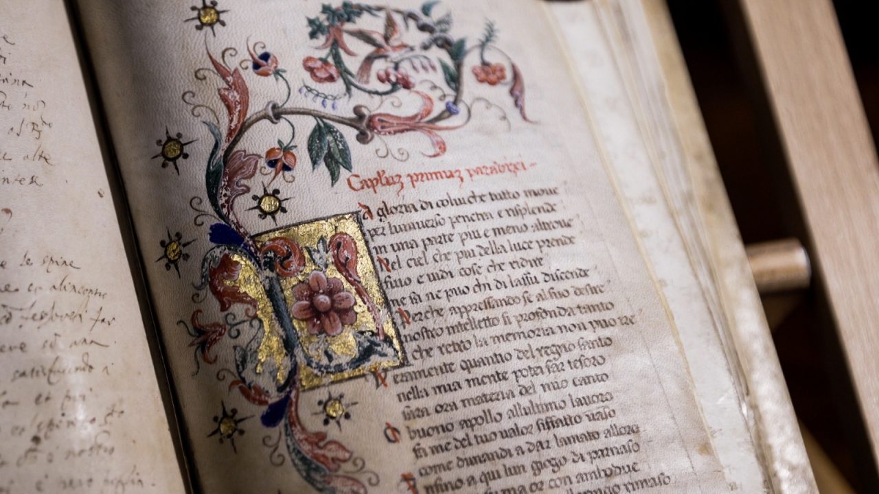 Bertoliana, nel Dantedì un video sulle curiosità legate alla Commedia del 1395