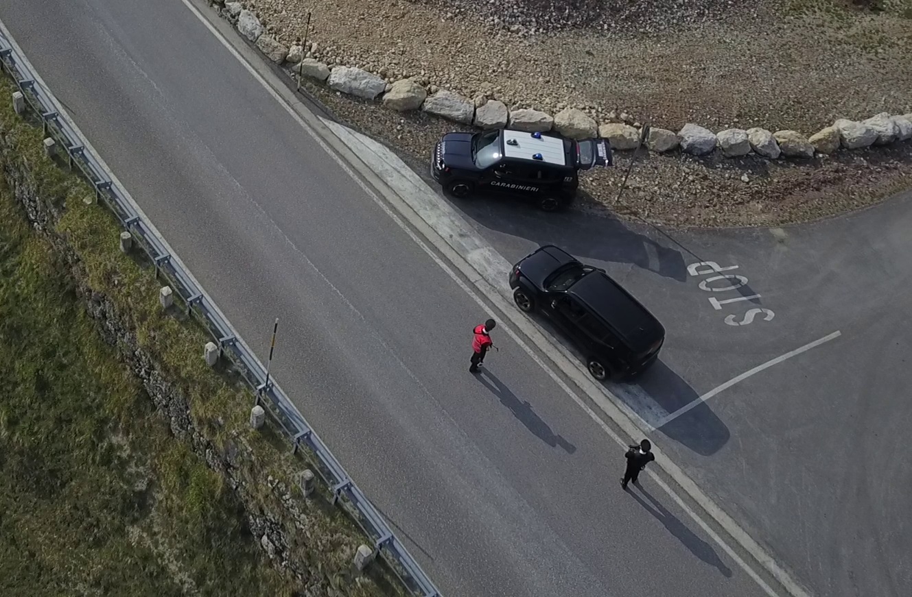 Carabinieri Schio, controlli con il drone ieri: 6 multati