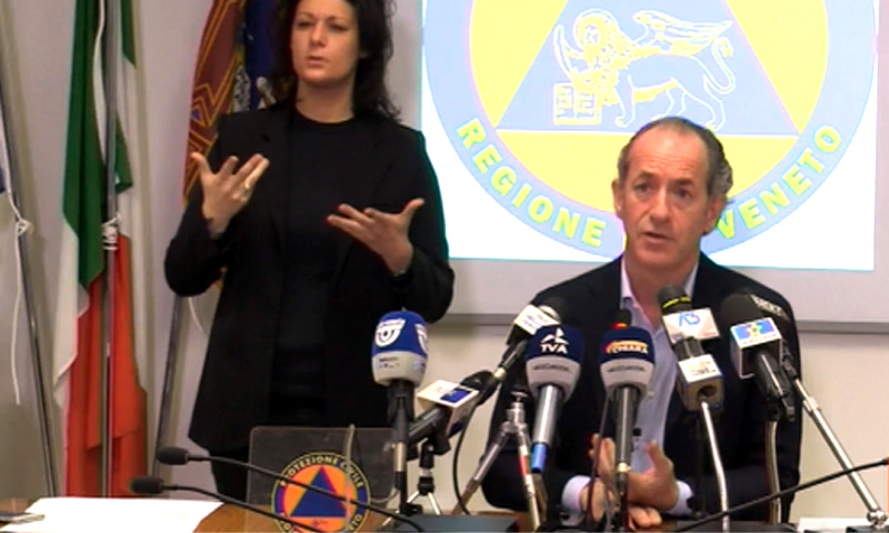 Zaia pronto a riaprire: “Farlo il 4 maggio sennò crolla tutto”
